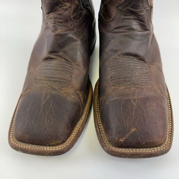 J.B. Dillon Mad Dog Bone Square Toe Boot Goat Leather Brown JBM3208 Western 11.5 - Picture 4 of 16